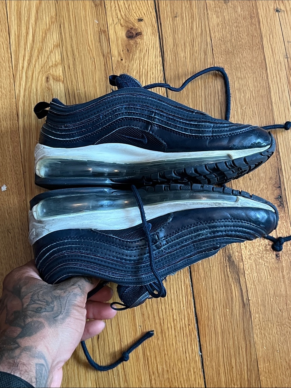 Nike youth obsidian Air Max 97 Low-Top Sneakers 4Y - Picture 8 of 8